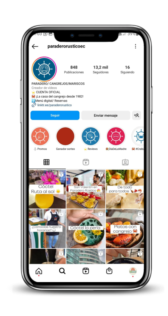 comida de mar, redes sociales, social media, fotografía publicitaria, fotografía para redes sociales, cangrejos, Crab